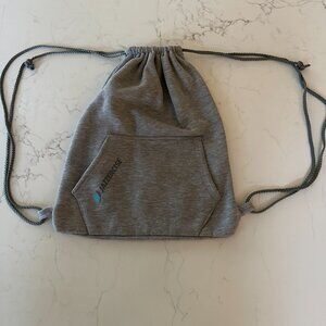 2 for $10 🎁 Jazzercise Gray Fleece Drawstring Backpack